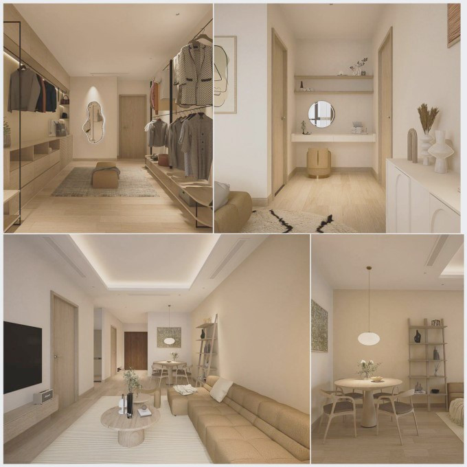 Trên trang cá nhân, "MC đẹp nhất VTV" thoải mái giới thiệu về căn hộ như bản thiết kế, góc tập tành trong nhà.