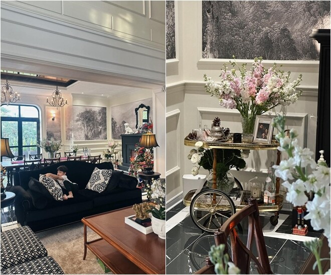 Một vài góc khác trong biệt thự của Tú Anh và chồng thiếu gia từng được chia sẻ trước đó. Ảnh: FBNV