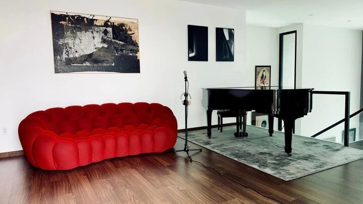 Căn nhà được trang trí bằng những món đồ nội thất hiện đại với màu sắc trang nhã. Ảnh: FBNV