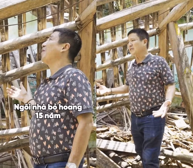 Ngôi nhà hiện hoang tàn như một đền đài của thời La Mã. Ảnh: chụp màn hình