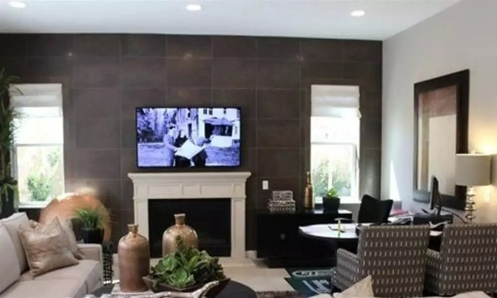 Phòng khách thiết kế đơn giản và hiện đại.