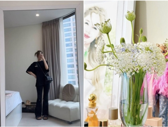 Chuyển khỏi căn biệt thự tiền tỷ, Xoài Non được cho là sống trong một căn hộ chung cư. Ảnh chụp màn hình