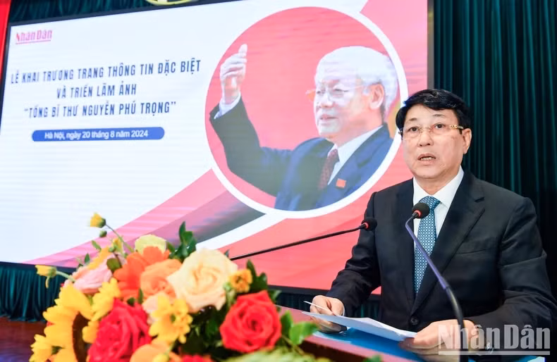 Khai truong Trang thong tin dac biet 'Tong Bi thu Nguyen Phu Trong - Nha lanh dao co tam, co tam cua Dang'-Hinh-5