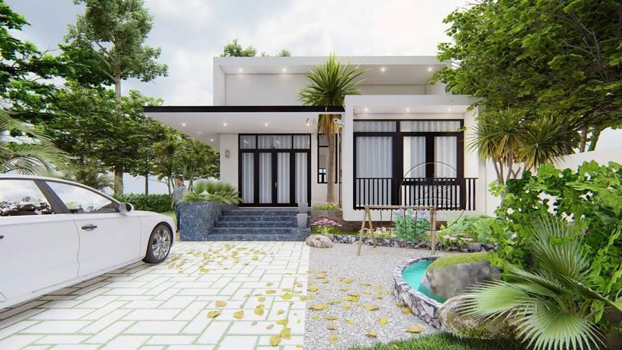 Ngày nay, mái tôn có khả năng chống nóng, chống ồn và có tính thẩm mỹ cao. Ảnh: Neohouse