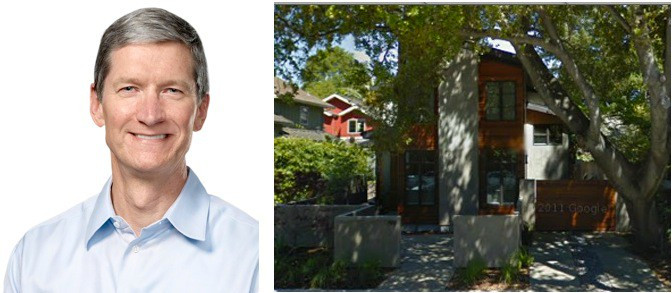 Dù là một tỷ phú nhưng CEO Apple lại sống trong một ngôi nhà khiêm tốn rộng 2.400 mét vuông ở Palo Alto, California. Cook mua căn nhà vào năm 2010 sau khi được bổ nhiệm làm CEO Apple. Ông đã chi 1,9 triệu USD cho ngôi nhà. Ảnh: Cult of Mac