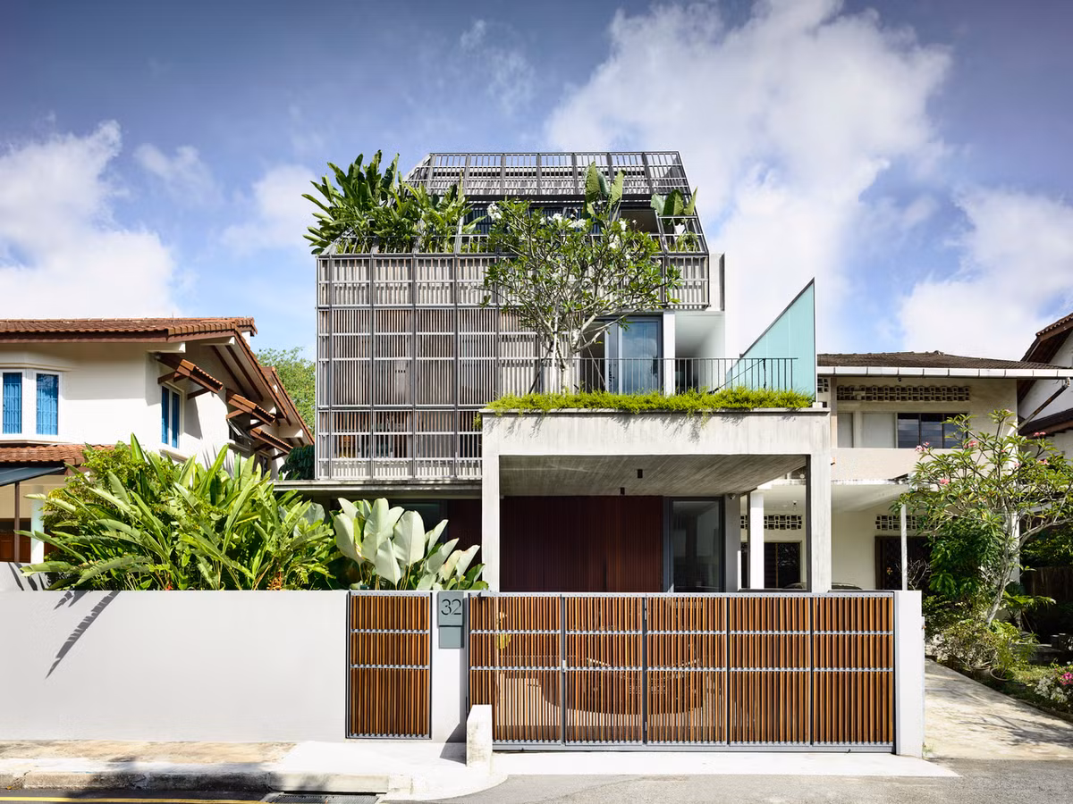 Ngo ngang ngoi nha mang ca khu rung nhiet doi vao ben trong