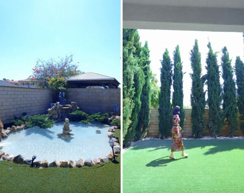 Chỉ di dạo trong vườn cũng đủ để giọng ca "Giấc mơ có thật" cảm thấy thư thái và bình yên.