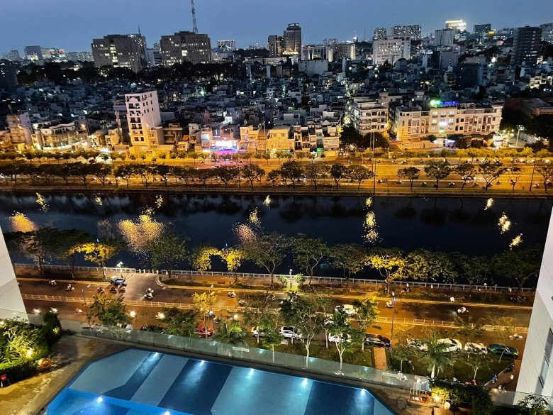 Căn hộ của Midu là một trong những căn hộ sở hữu view đẹp nhất tòa. Ảnh: FBNV