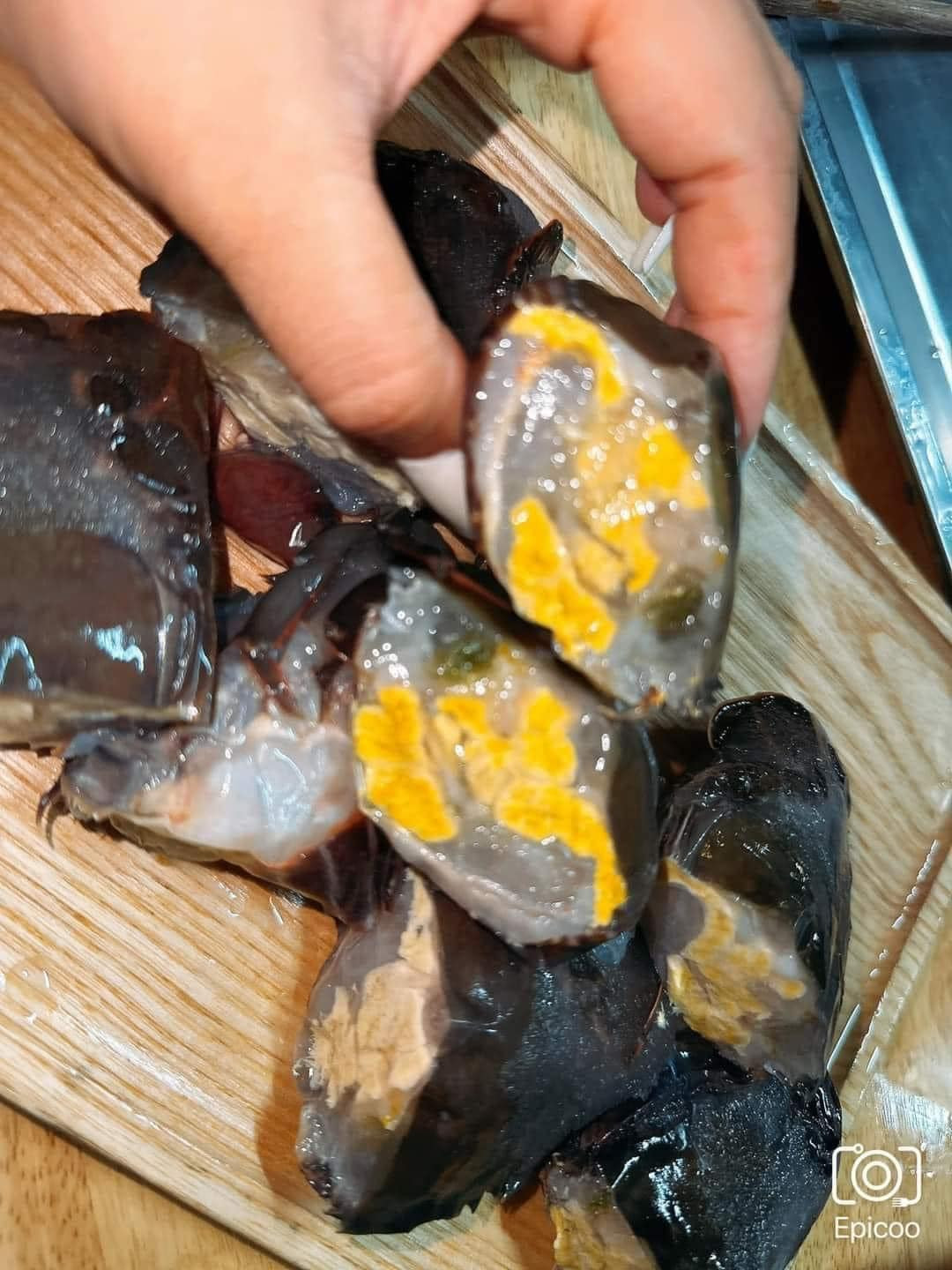 Một người chuyên bán hải sản ở TP HCM cho biết, trên thị trường có 2 loại cua lột tươi sống và cua lột đông lạnh. Trong đó, cua lột đông lạnh chất lượng sẽ bị giảm. Để càng lâu, phần thịt cua có thể giảm một nửa và ăn mất mùi vị đặc trưng.