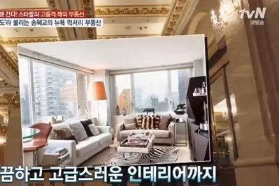 Bên cạnh đó, nữ diễn viên họ Song cũng sở hữu một căn hộ ở New York, có giá khoảng 1,8 triệu USD. Ảnh: TvN