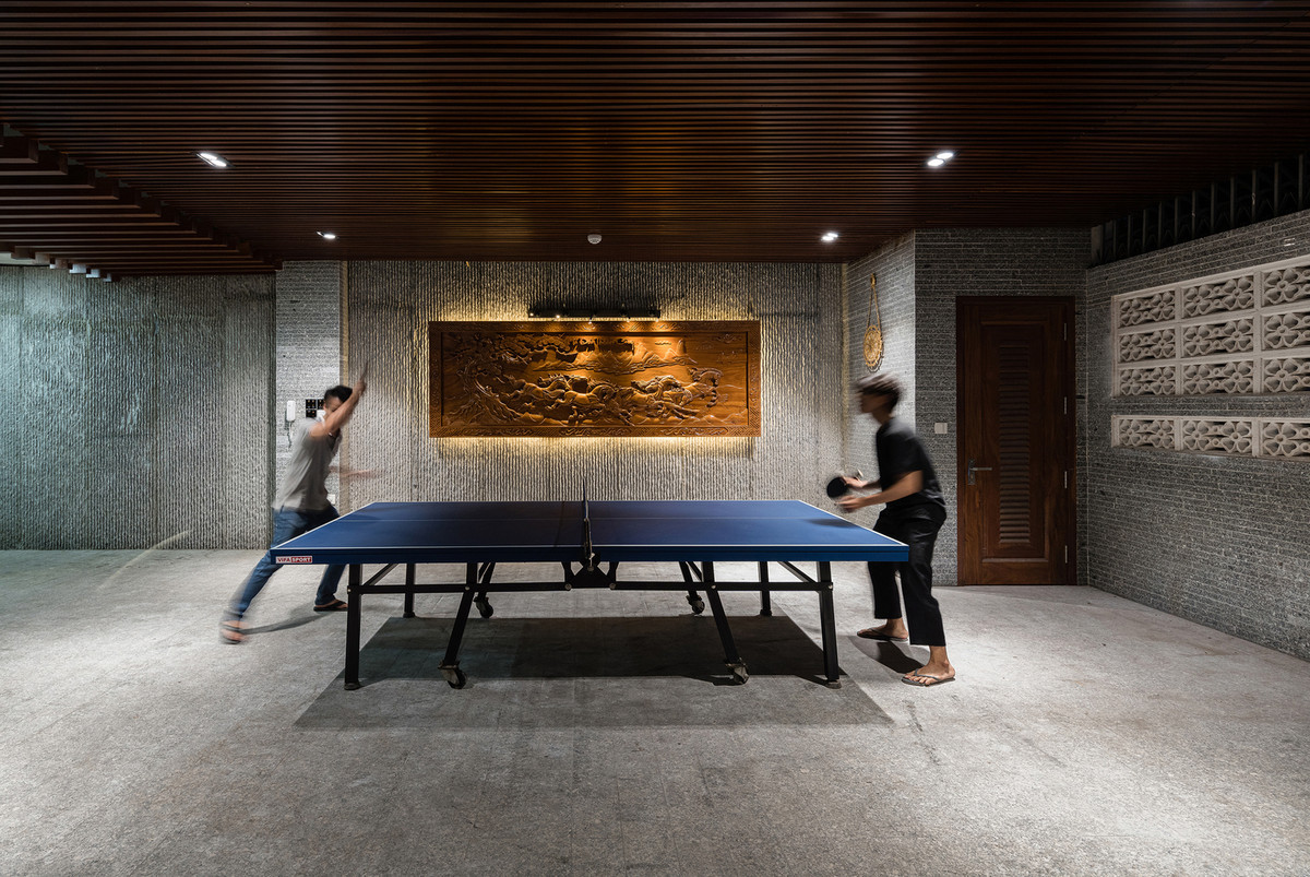 Khu vực rèn luyện thể thao trong nhà.