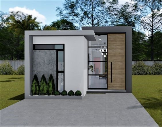 Mẫu nhà cấp 4 dạng khối hộp mang vẻ đẹp sang trọng, tiện nghi ngày càng được gia đình trẻ ưa chuộng. Ảnh: Xaynhadeponline