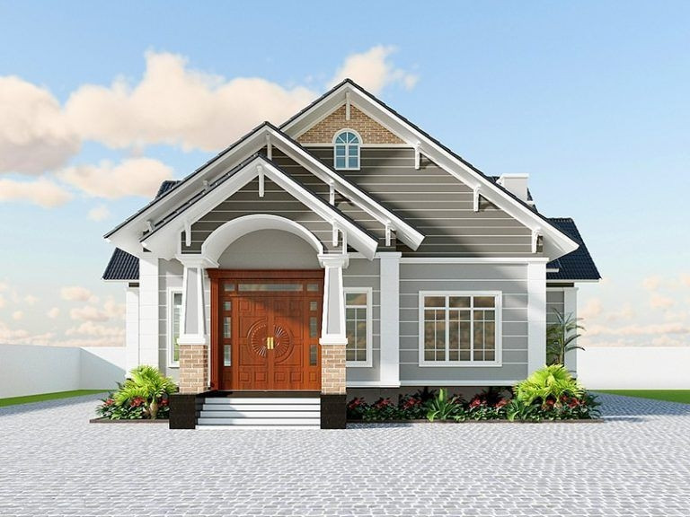 Nhà mái thái sử dụng họa tiết kẻ sọc làm cho không gian thêm ấn tượng. Ảnh: Xaynhadeponline