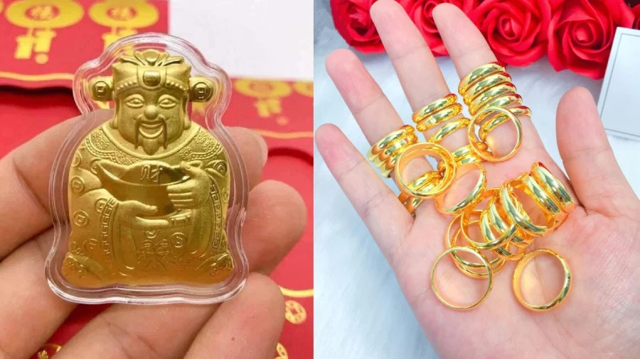Ngày Vía Thần Tài, nên mua vàng nhẫn hay vàng miếng? Ngay Via Than Tai, nen mua vang nhan hay vang mieng?