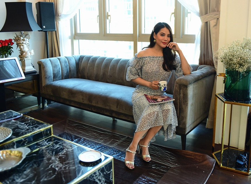 Trương Ngọc Ánh sống cùng con gái trong căn duplex rộng 300 m2 xa hoa. Ảnh: Vietnamnet