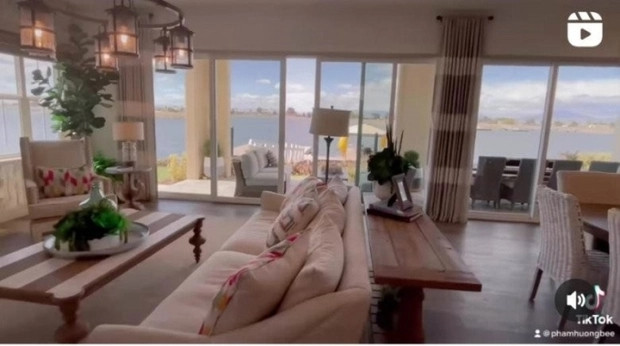 Hoa hậu Phạm Hương từng được chồng doanh nhân tặng căn nhà view biển để cả gia đình nghỉ dưỡng khi rảnh rỗi. Nguồn ảnh: FBNV