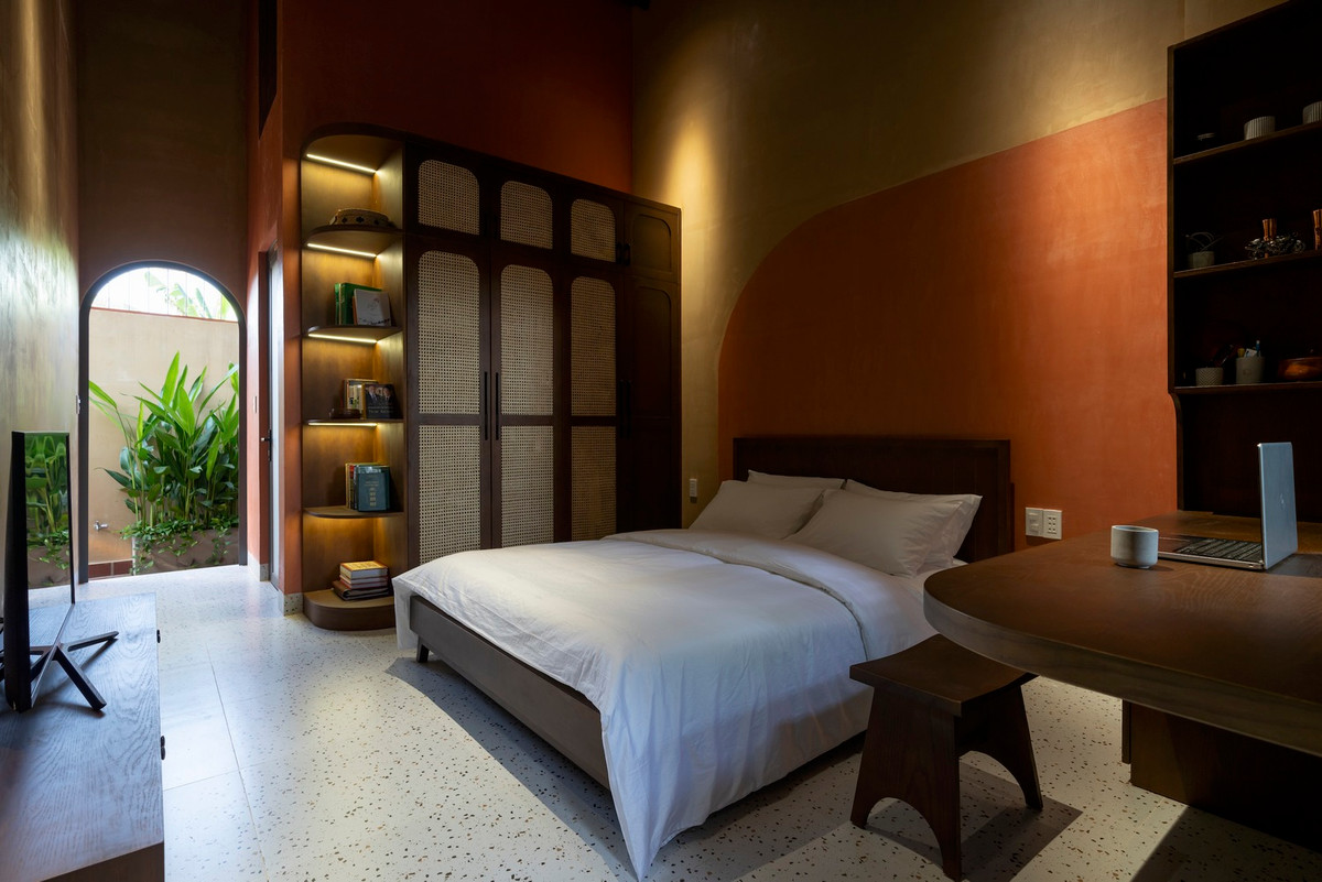 Không gian phòng ngủ ấm cúng.