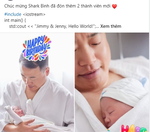 Sau khi bà xã đăng hình vượt cạn thành công, Shark Bình trở thành cái tên được nhiều người tìm kiếm trên mạng xã hội.