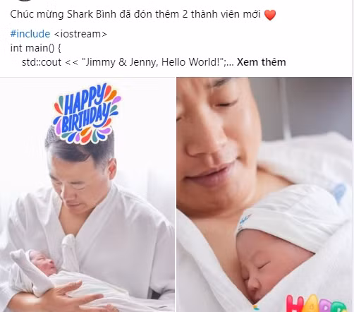 Sau khi bà xã đăng hình vượt cạn thành công, Shark Bình trở thành cái tên được nhiều người tìm kiếm trên mạng xã hội.