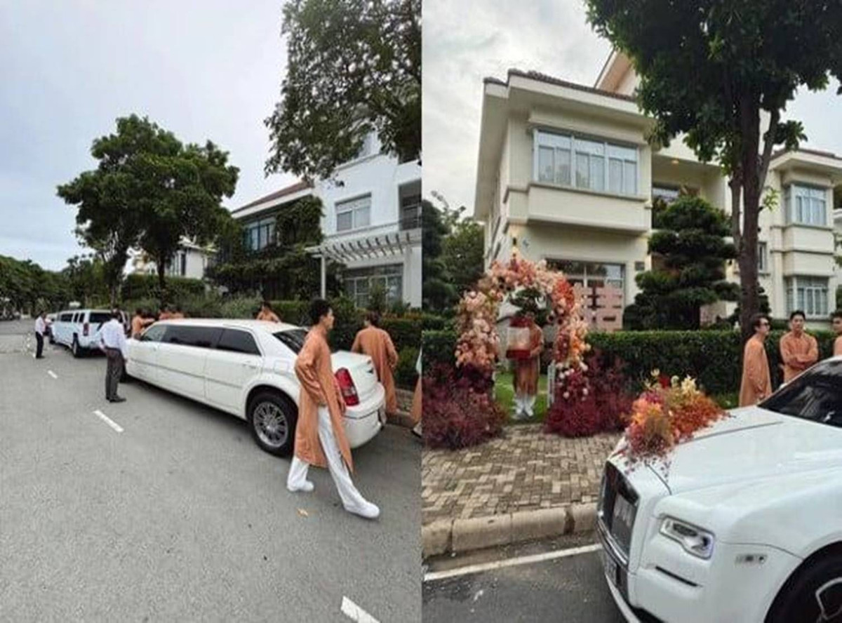 Thông qua hình ảnh, có thể thấy biệt thự nhà chồng Midu thoáng đãng. Phía bên ngoài được trang trí nhiều cây xanh. Ảnh chụp màn hình