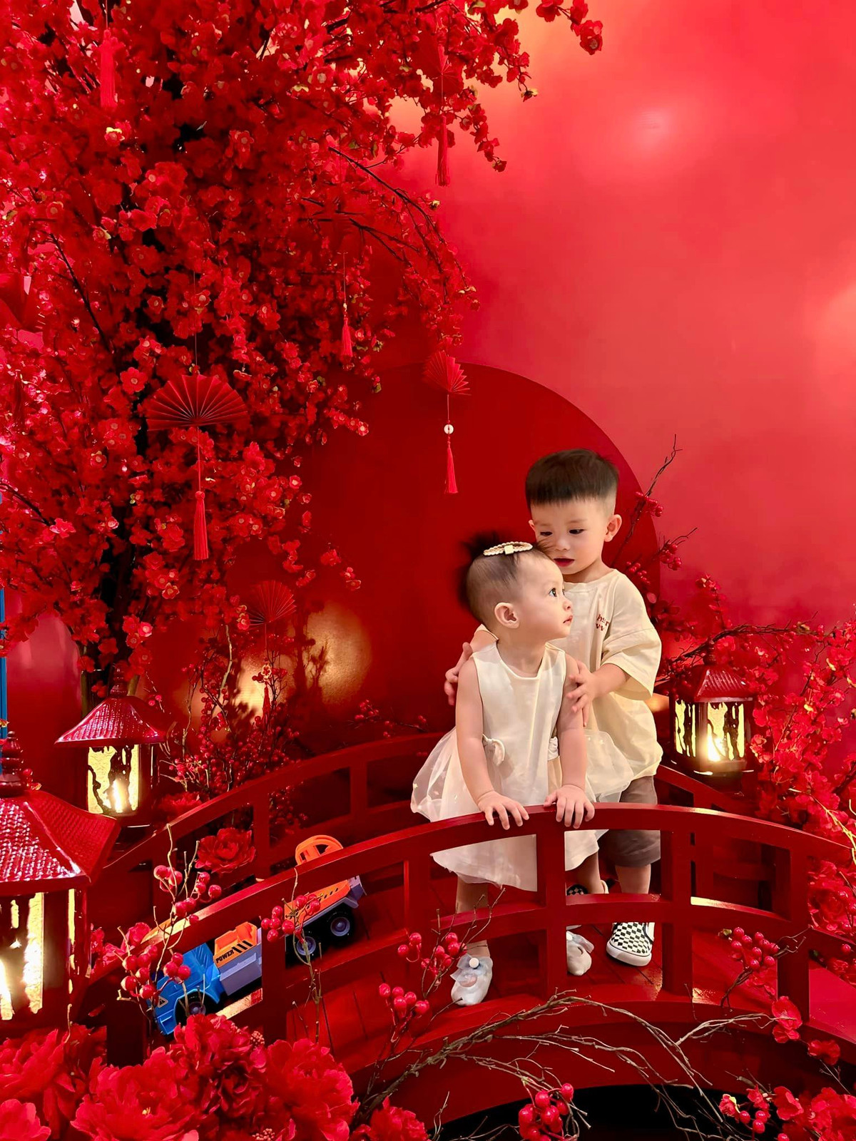 Không chỉ phía ngoài, bên trong ngôi nhà cũng được vợ chồng Đoàn Di Băng dành nhiều tâm huyết và tiền bạc để decor.