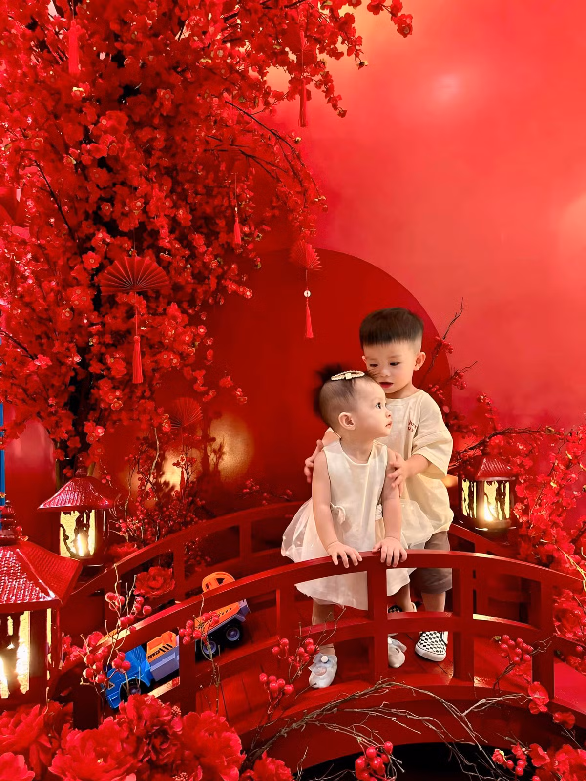 Không chỉ phía ngoài, bên trong ngôi nhà cũng được vợ chồng Đoàn Di Băng dành nhiều tâm huyết và tiền bạc để decor.