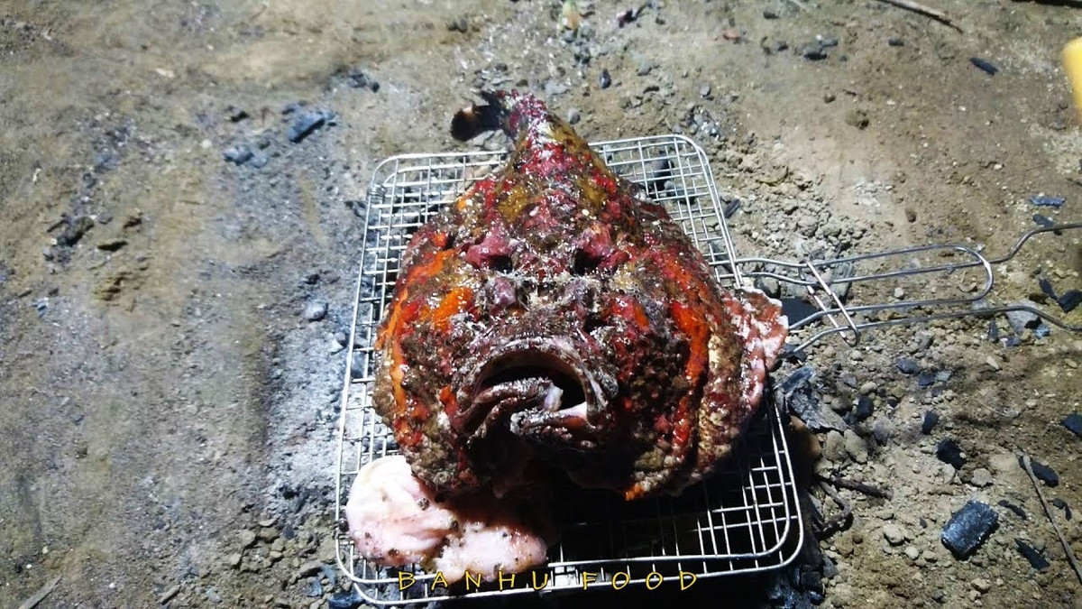 Trái với vẻ ngoài xấu xí khiến nhiều người ghê rợn, thịt cá mặt quỷ trắng, thớ thịt dai và ngọt tự nhiên. Ảnh: Haisantuoisonghanoi