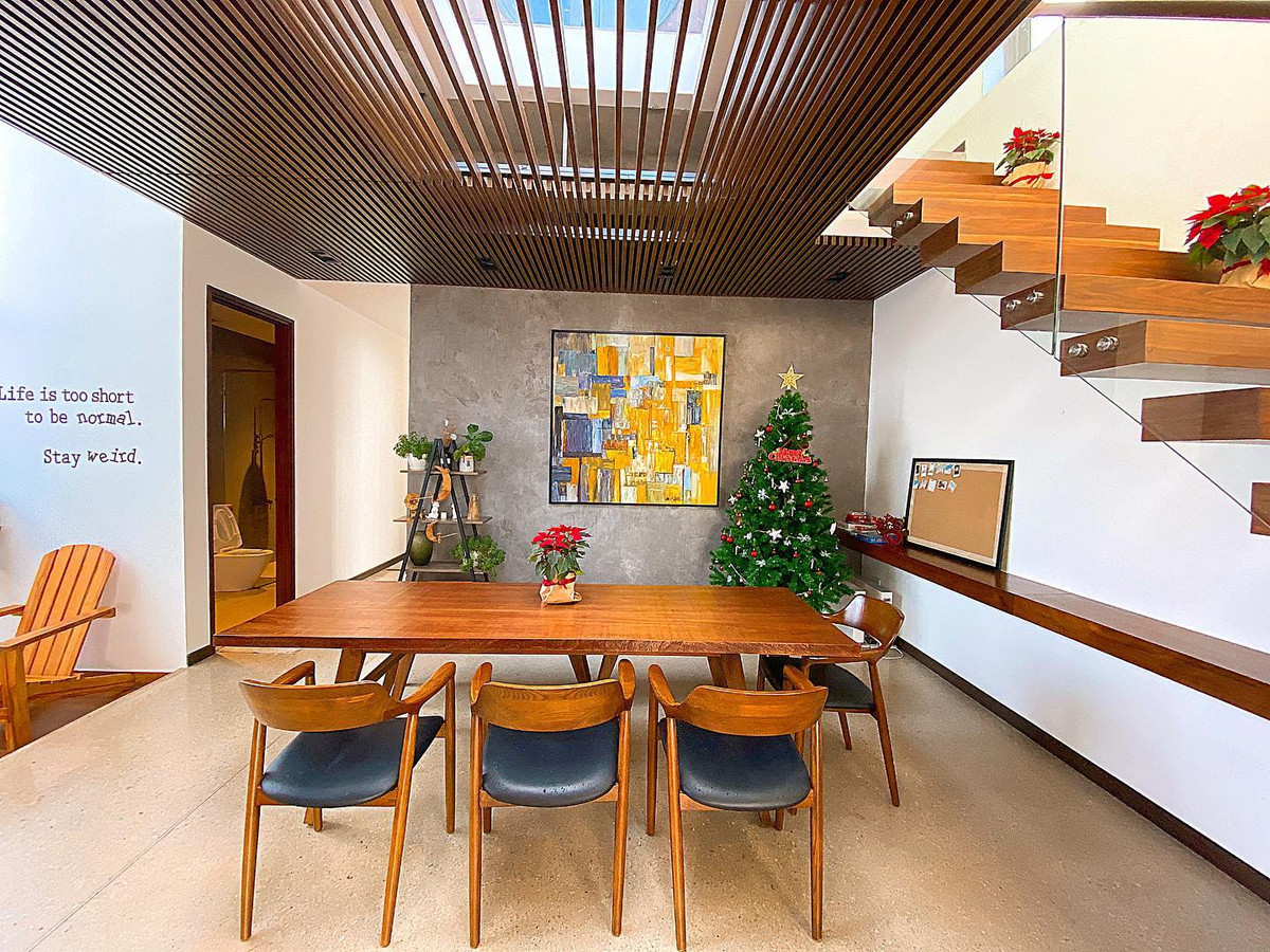 Mọi không gian đều được phân bổ diện tích rộng rãi và thoáng mát.