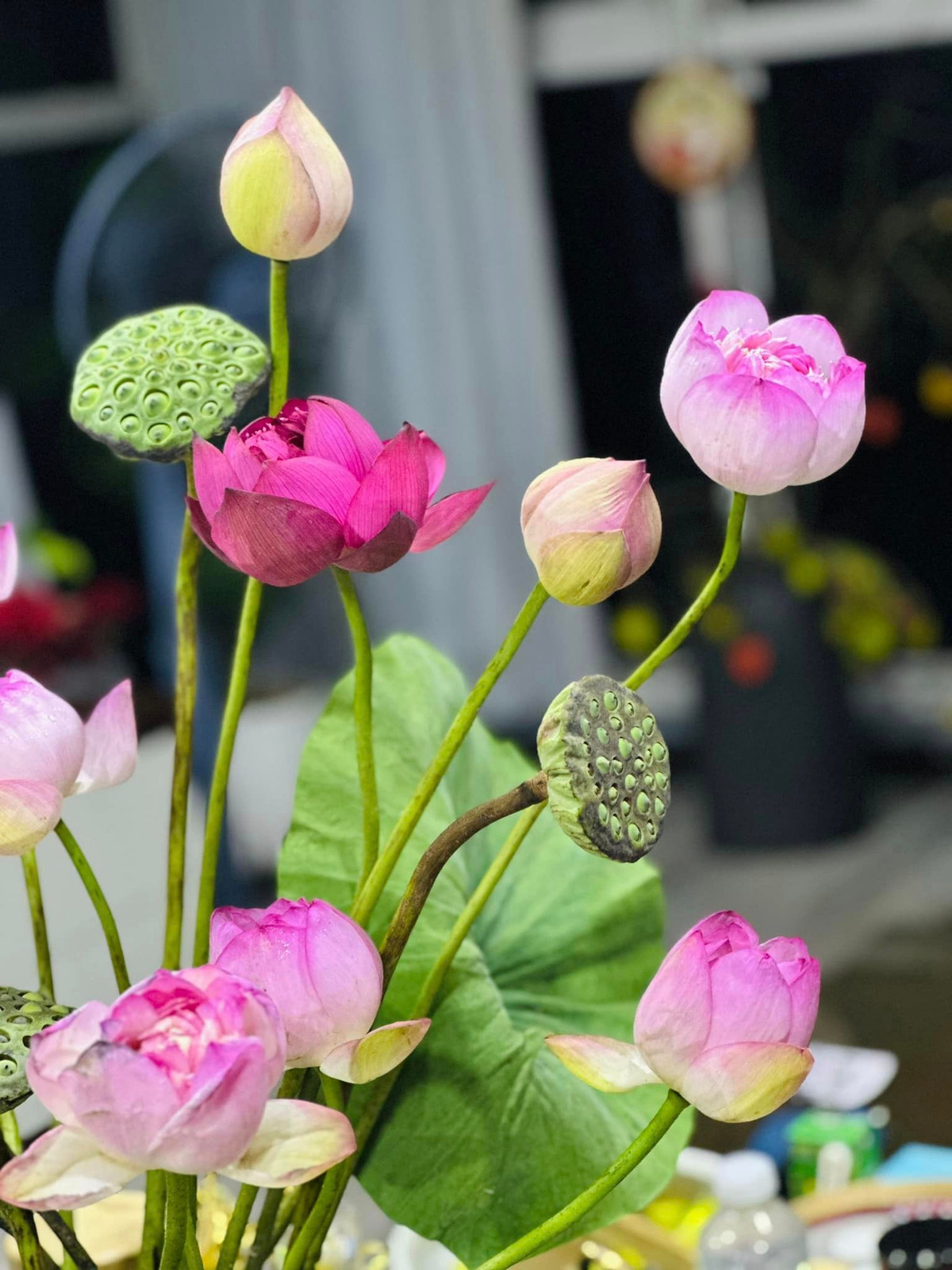 Bên trong nhà, MC Hoàng Trang thường xuyên tô điểm bằng các loại hoa. Ảnh: FB Trang Hoàng