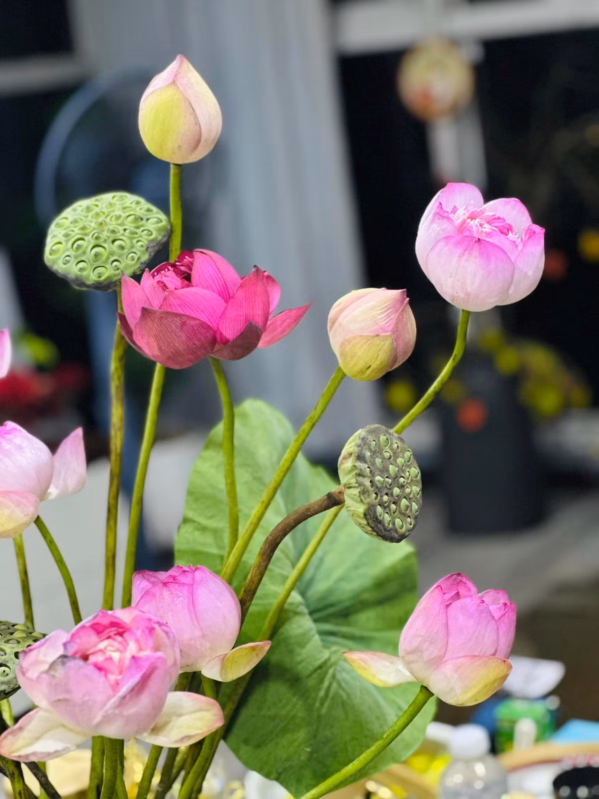 Bên trong nhà, MC Hoàng Trang thường xuyên tô điểm bằng các loại hoa. Ảnh: FB Trang Hoàng