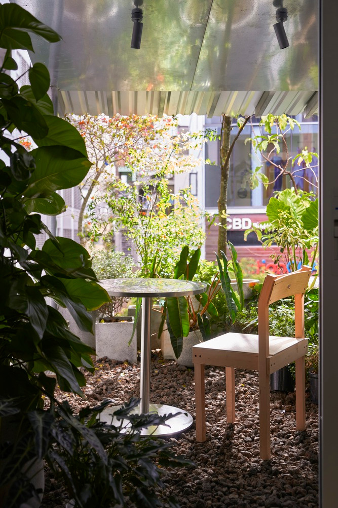Khu vườn trở thành góc thư giãn lý tưởng ngay trong căn nhà.
