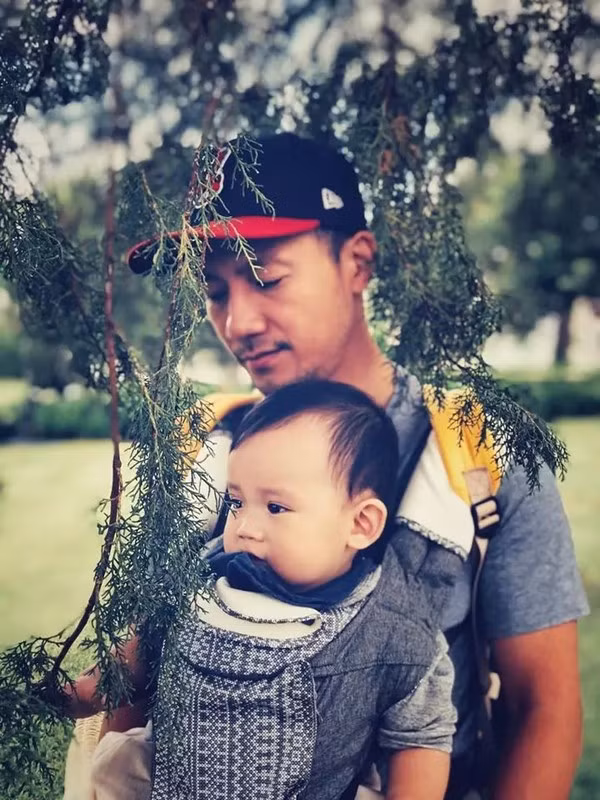 Từ lâu, rapper Tiến Đạt đã ấp ủ mong muốn về vùng nông thôn để sinh sống. Ảnh: FBNV