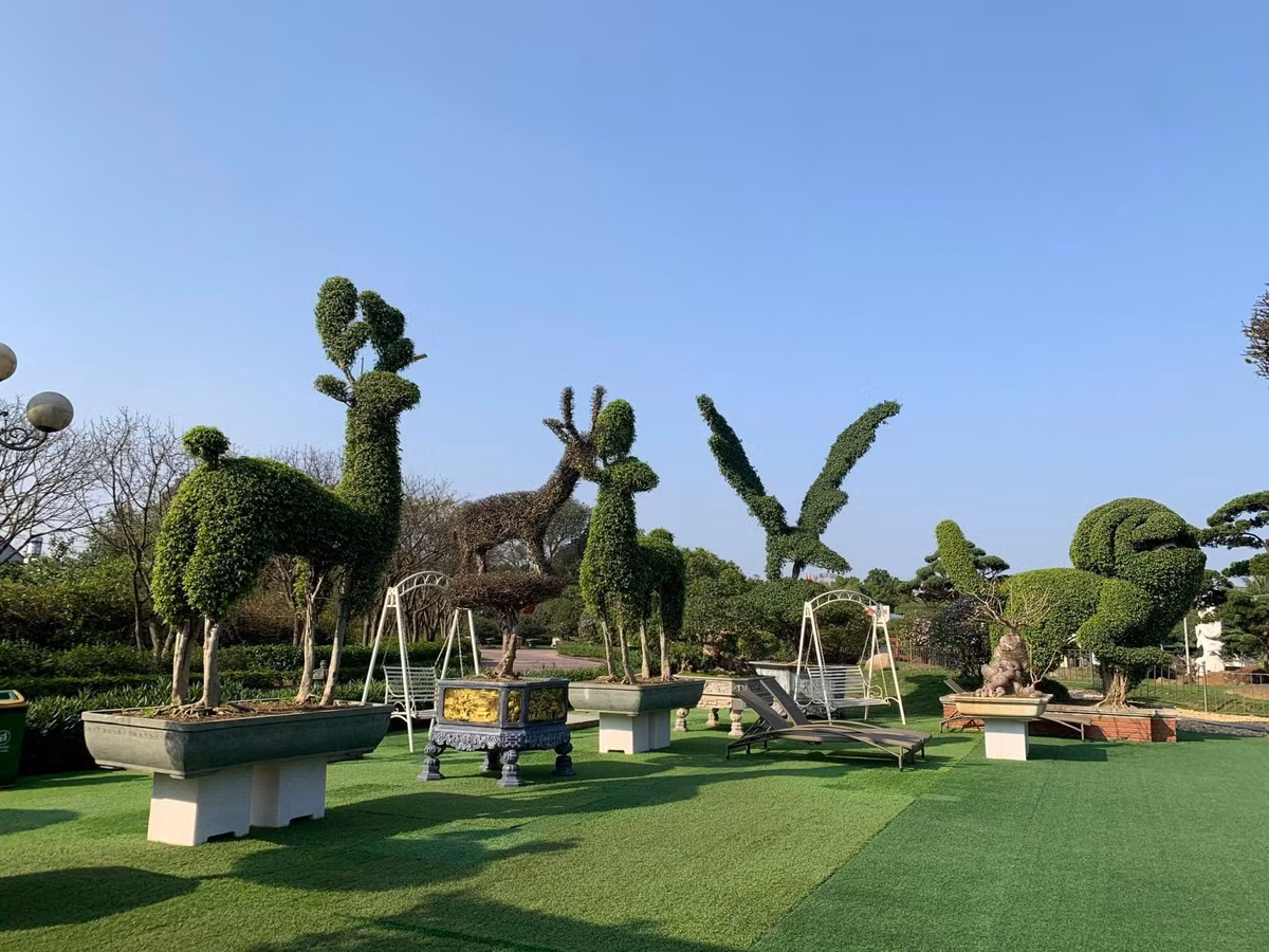 Khu vườn của đại gia Dũng Tân khiến ai cũng phải choáng ngợp bởi diện tích lên tới hàng chục hecta. Ảnh chụp màn hình Độc lạ Bình Dương