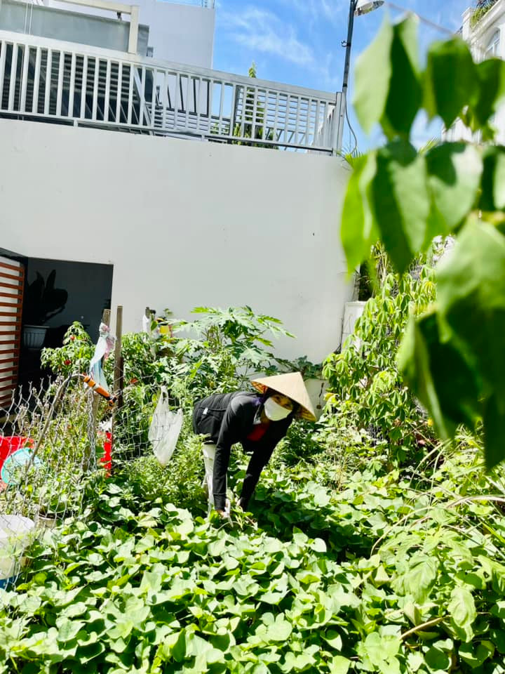 Bà vui mừng trước những thành quả đạt được dù chưa được nhiều. Ảnh: FB Ngoc Hương