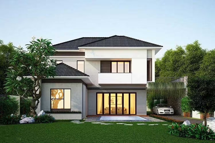 Với những gia chủ yêu thiên nhiên thì nhà vườn mái Nhật là thiết kế không thể bỏ qua. Ảnh: Xaynhadeponline