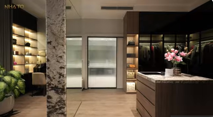 Trong phòng ngủ master còn có phòng thay đồ, phòng làm việc...