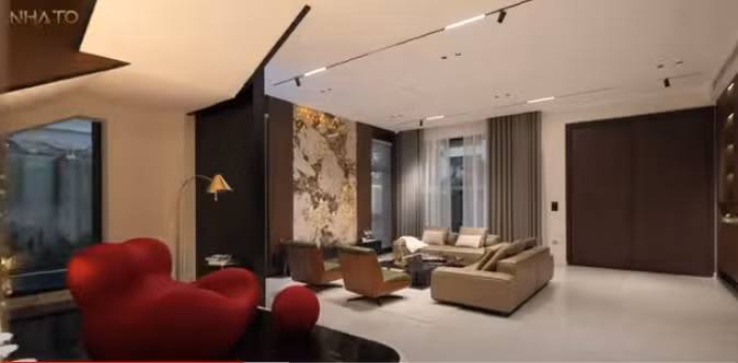 Một điểm đặc biệt trong ngôi nhà là thiết kế sàn phẳng, không cột, không dầm.