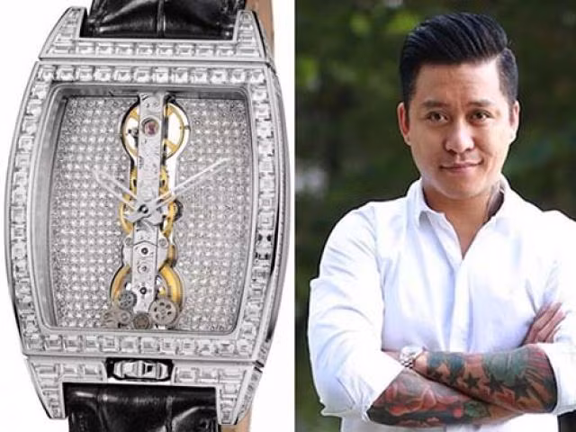 Tuấn Hưng còn sở hữu bộ sưu tập đồng hồ đáng ngưỡng mộ. Ảnh: Vietnamnet