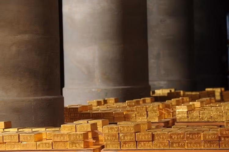 2.436,97 tấn là số vàng Pháp đang dự trữ. Phần lớn số vàng này được Pháp mua trong thập niên 50 và 60. Ảnh: Getty