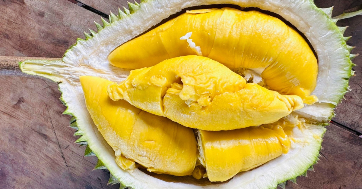 Tại Việt Nam, có thời điểm, sầu riêng Musang King trồng tại miền Tây dao động 500.000-850.000 đồng/kg chưa tách vỏ, tương đương 1,5-1,8 triệu đồng một kg đã tách vỏ. Trong khi loại này nhập từ Malaysia (tách vỏ, đông lạnh) có giá 1,3-1,5 triệu đồng một kg cho hàng loại A. Ảnh: Vietnamnet
