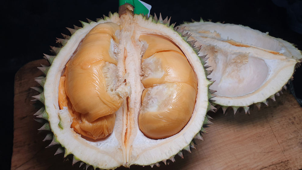 Giá sầu riêng Black Thorn miền Tât giá từ 800.000 đồng đến 1 triệu đồng/kg, đắt nhất Việt Nam. Ảnh: Internet