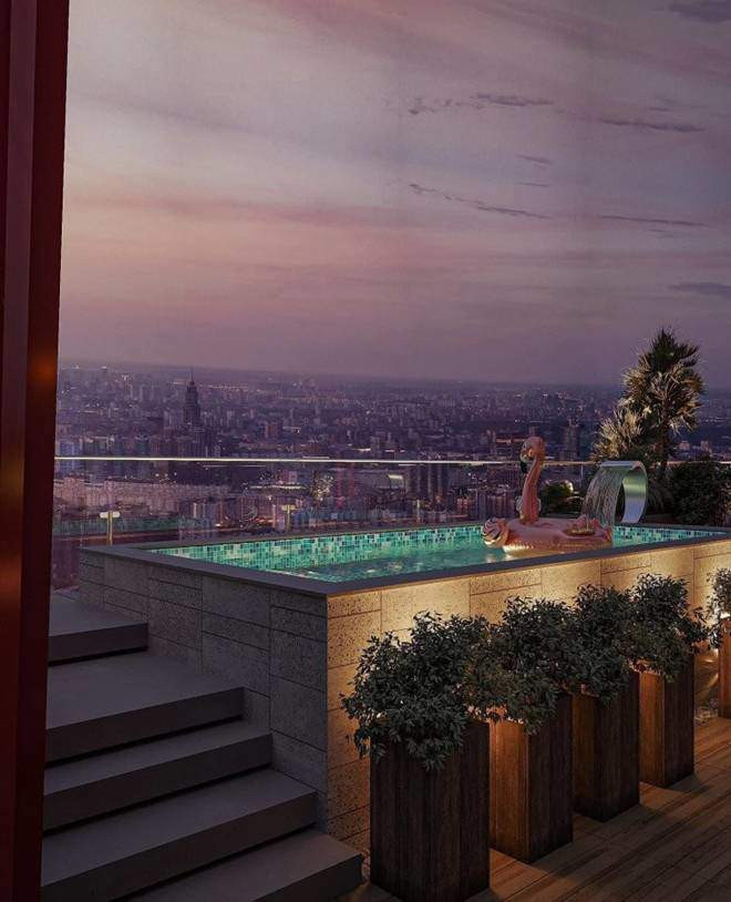 Nhà mới của Hằng Túi khiến nhiều người ngưỡng mộ bởi toát lên sự sang chảnh, hiện đại và giàu có. Ảnh: FB Hằng Túi