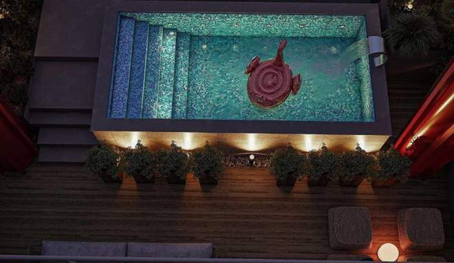 Ngoài căn biệt thự đang sống, hotmom Hằng Túi còn khoe cơ ngơi đang thực hiện khiến dân tình xuýt xoa. Ảnh: FB Hằng Túi