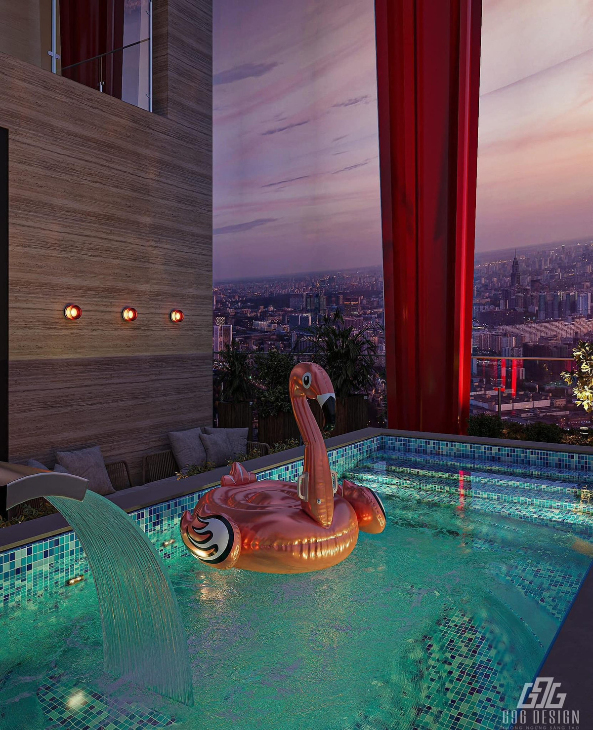 Một góc sang chảnh trong biệt thự mới của hotmom Hằng Túi. Ảnh: FB Hằng Túi