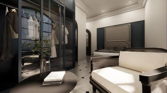 Phòng ngủ sang trọng và hiện đại. Ảnh: FBNV