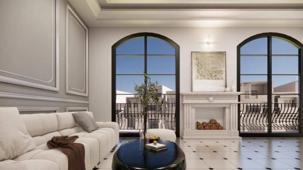 Căn nhà sử dụng gam màu trắng chủ đạo. Ảnh: FBNV