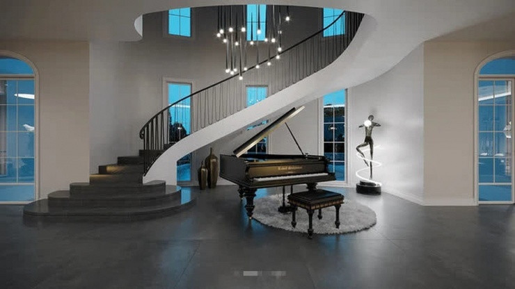 Phòng khách có thể được sử dụng làm sân khấu để nữ nghệ sĩ diễn hài. Ảnh: FBNV