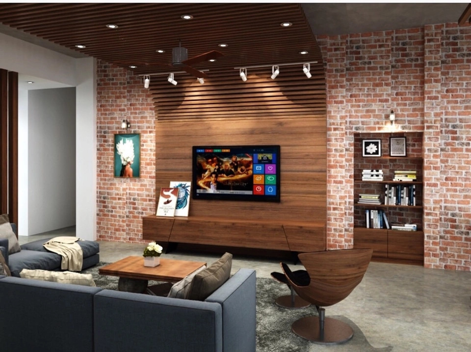 Tường gạch mang đến cảm giác mộc mạc và thân thuộc. Ảnh: Dân trí