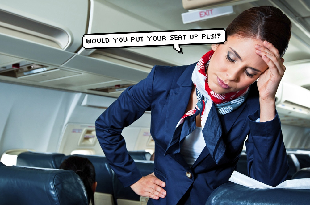 Nhiều người nghĩ tiếp viên hàng không được đi du lịch khắp nơi song trên thực tế không phải vậy. Lý do là việc đi máy bay có thể gây mệt mỏi về mặt thể chất, đặc biệt là những chuyến đi đường dài.