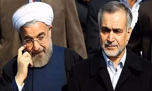 Ông Hossein Fereydoun (phải), em trai của Tổng thống Iran Hassan Rouhani, mới đây bị tuyên án 5 năm tù vì tội tham nhũng. Ảnh: BN.